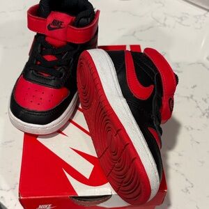 Nike Kids Sneakers in Striking Red and Black